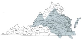 Map of Virginia