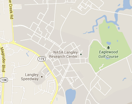 Map of NASA Langley Research Center